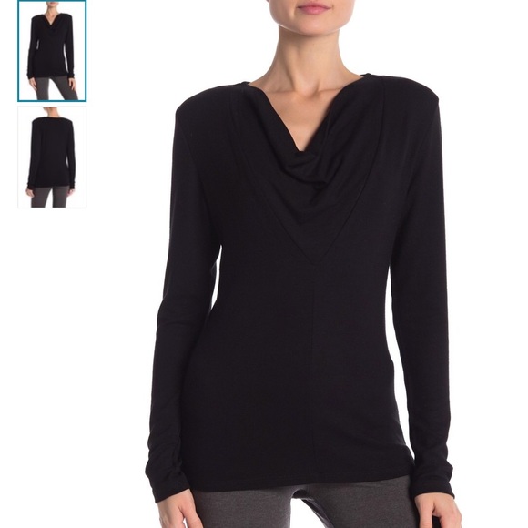 James Perse Tops - James Perse Cowl Neck Long Sleeve Shirt